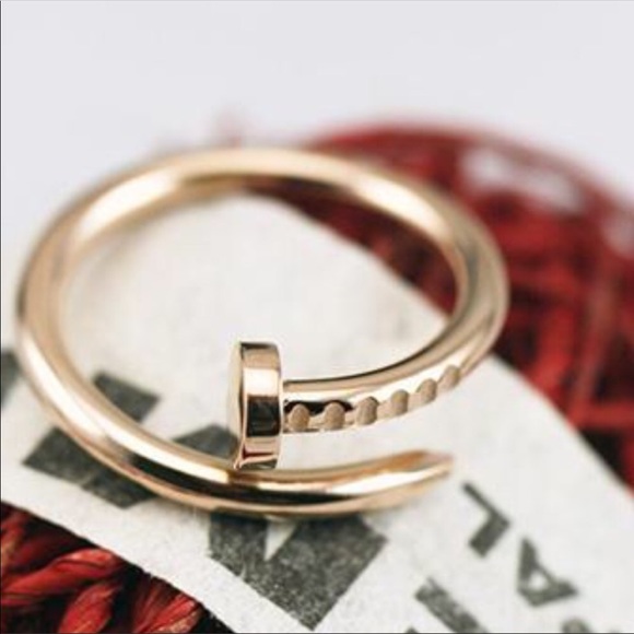 Gold Nail Ring (K17) - Picture 3 of 9